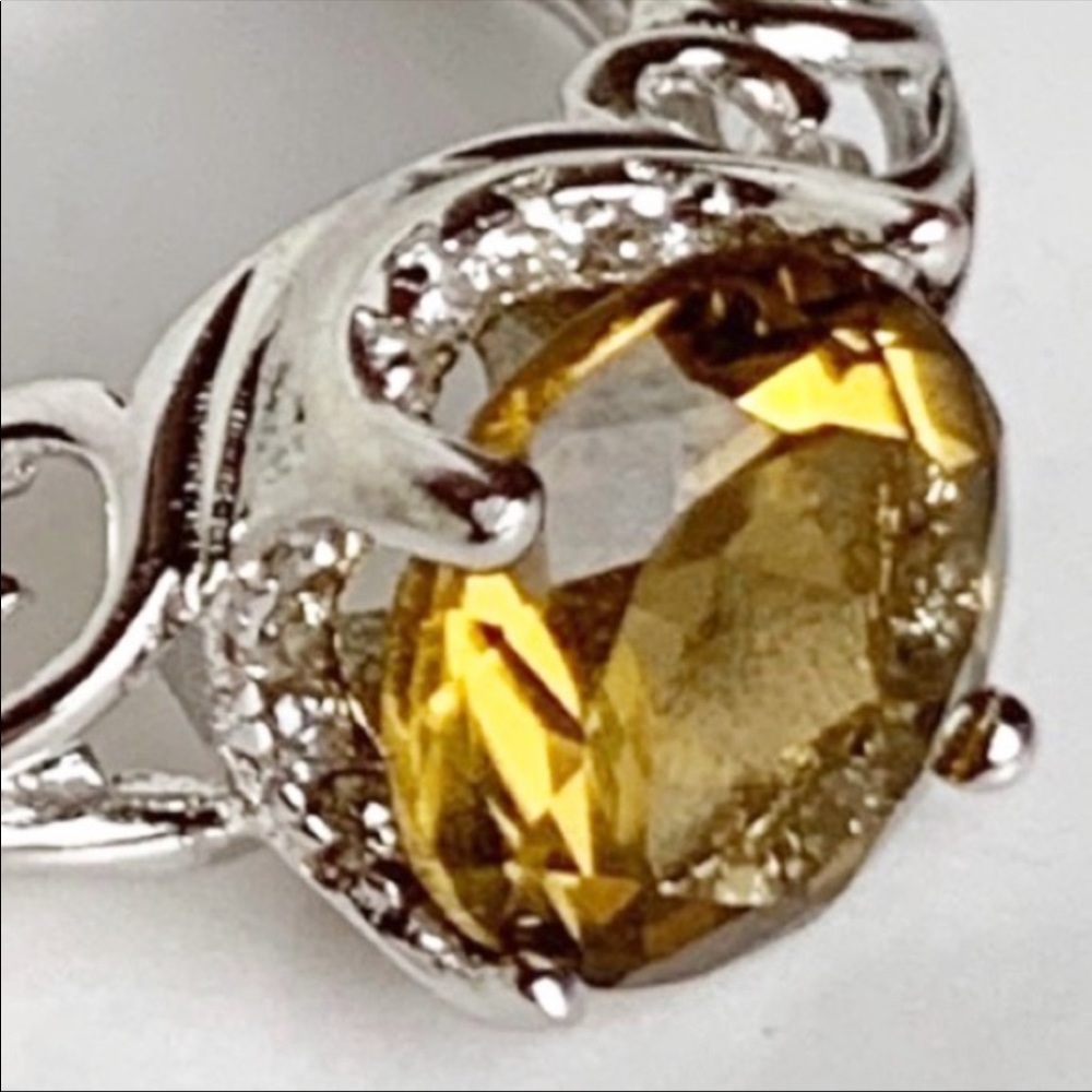 1.60 Carat VVS1 Genuine Sunset Quartz Ring - Picture 6 of 9